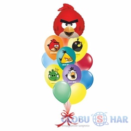 Букет № 10 «Команда Angry Birds»